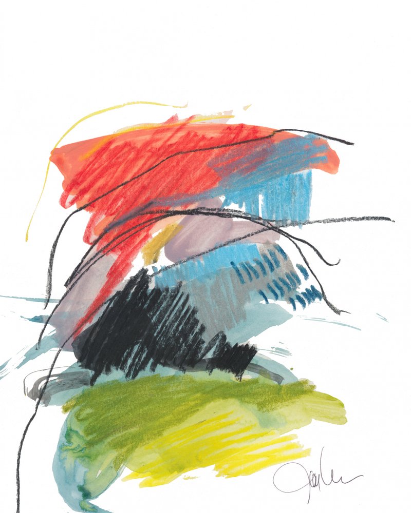 Traits abstraits colorés - Bronwyn Baker