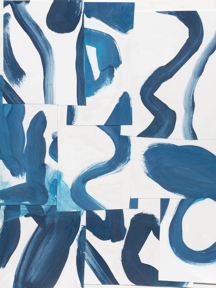 Abstrait bleu dynamique - Bronwyn Baker