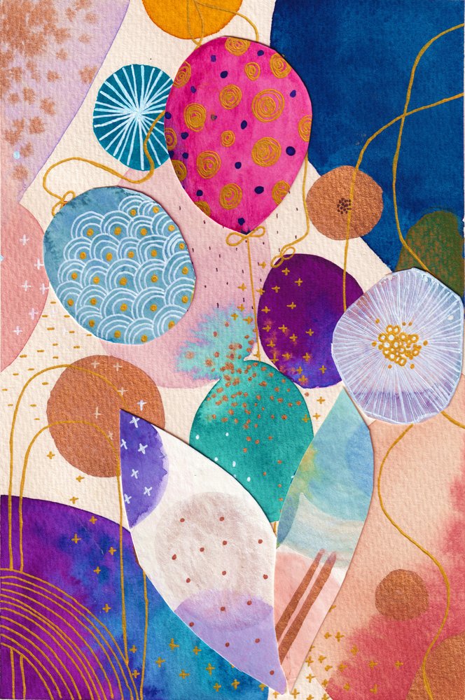 Des ballons festifs aux couleurs vives - Camille Contini