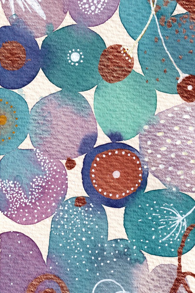 Cercles peints fantaisistes - Camille Contini