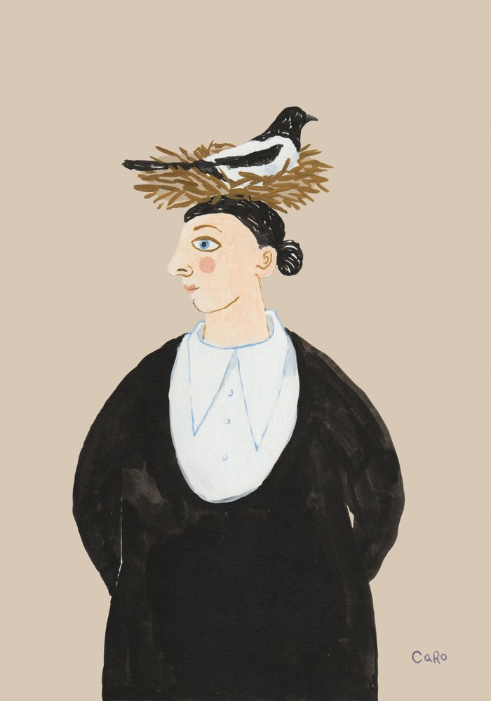 Une femme fantaisiste et une pie - Caroline Roberts