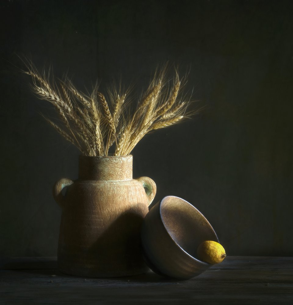Nature morte rustique au blé - Catherine Wang