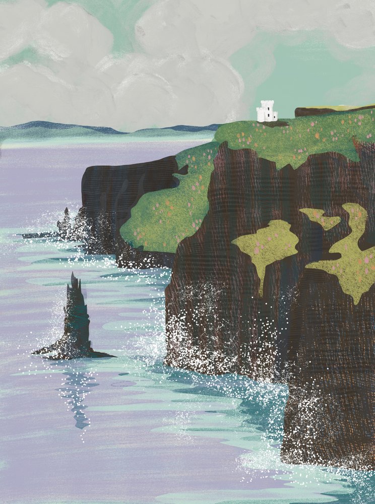 Les falaises côtières irlandaises - Charlotte Trudgett