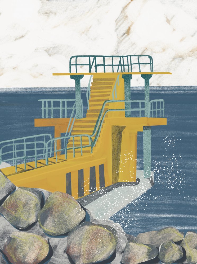 Plateforme de plongée « Yellow Ocean » - Charlotte Trudgett