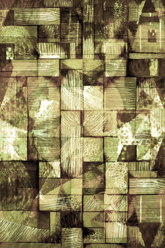 Fragments géométriques aux tons terreux - Christina Sillen