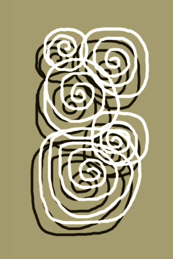 Spirales organiques fluides - Christina Sillen