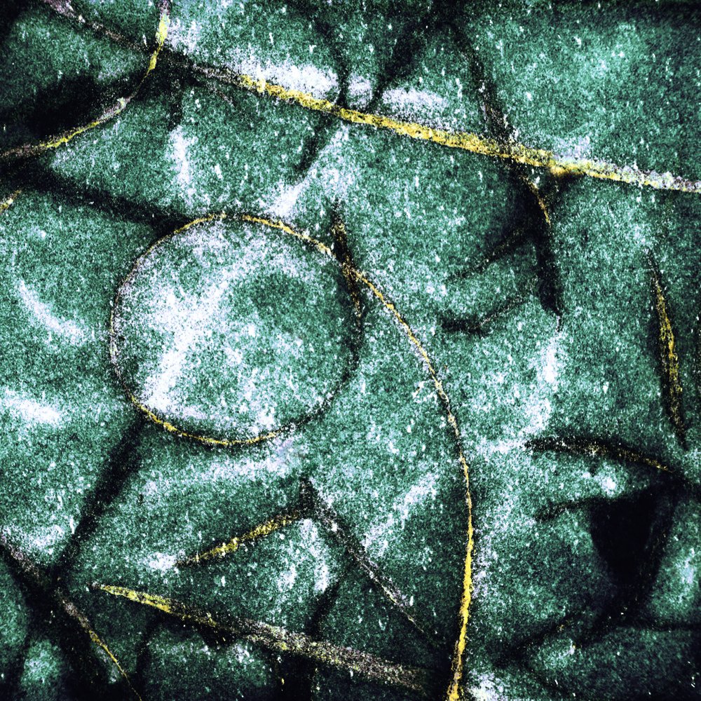 Cercles verts texturés - Christina Sillen