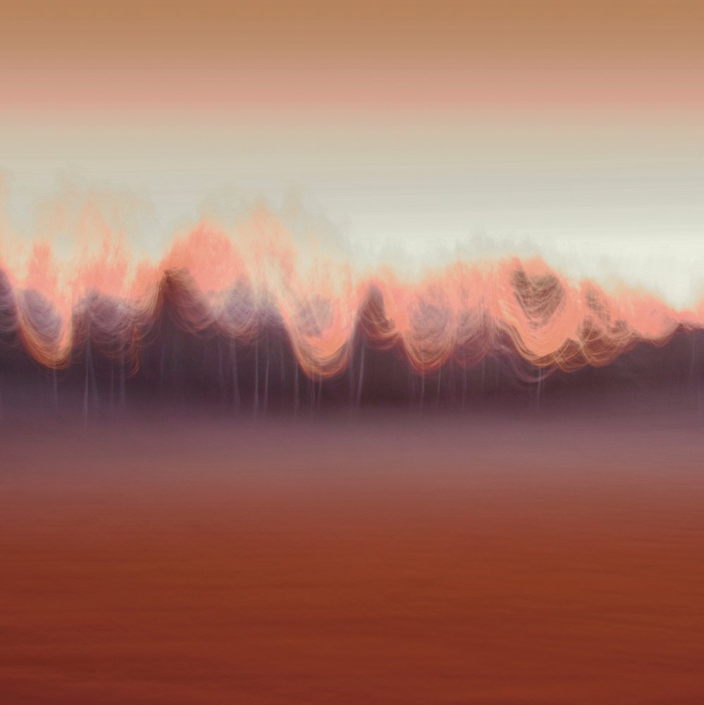 Paysage abstrait chaleureux - Christina Sillen