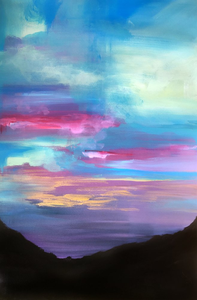 Crépuscule de montagne enchanteur - Christine Lindstrom