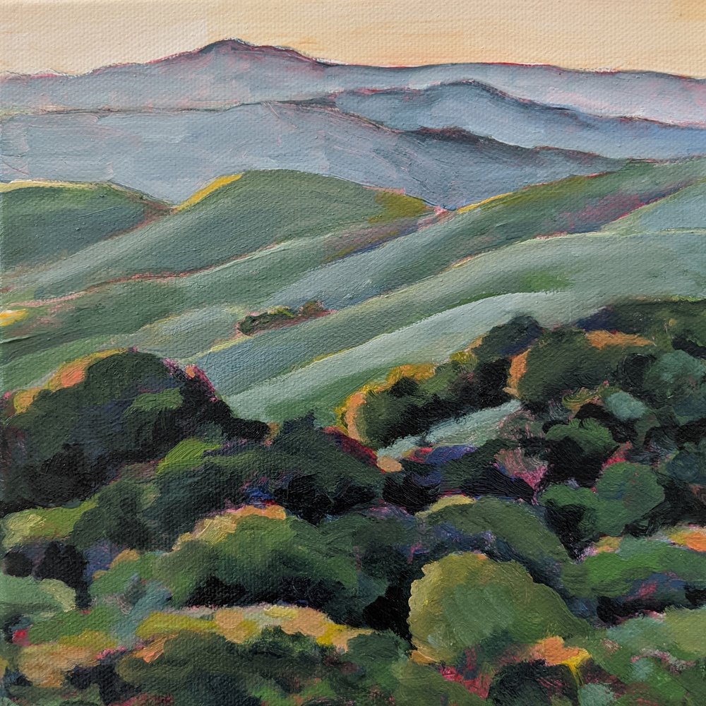 Lumière dorée des collines vallonnées - Claire Whitehead