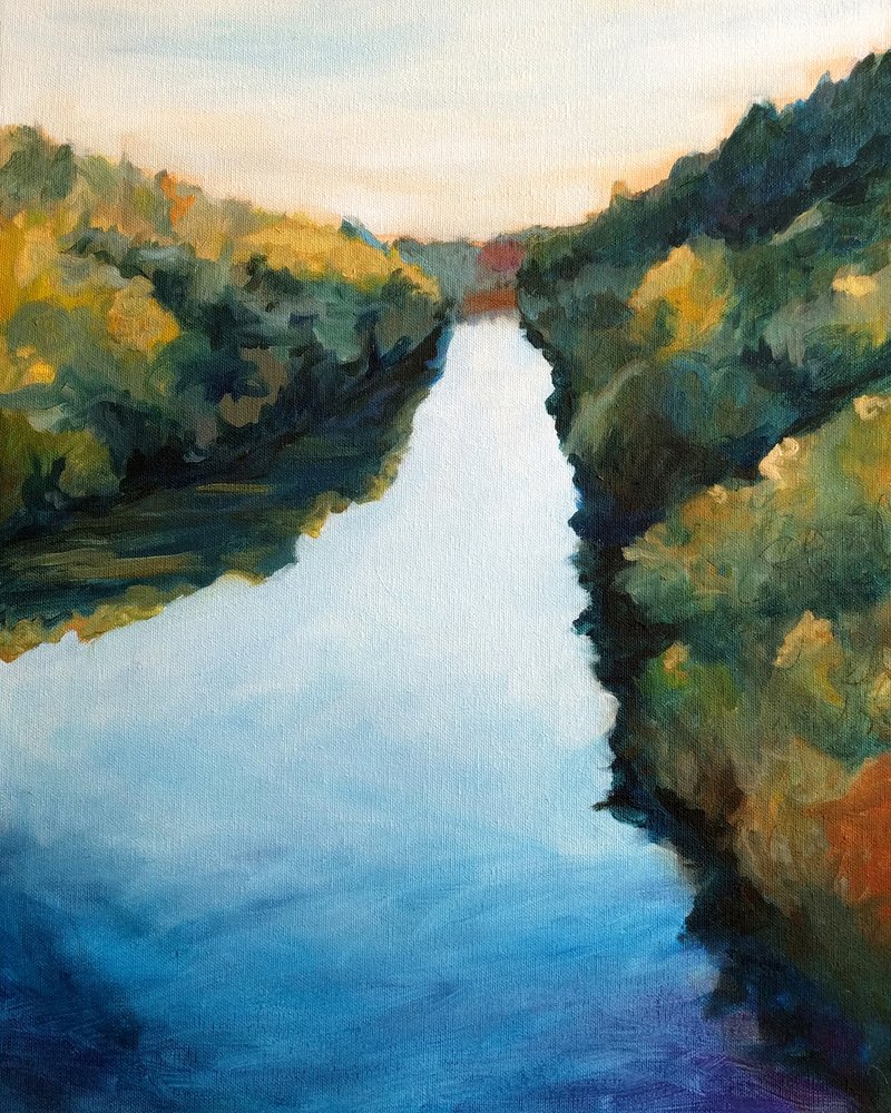 Une rivière sereine en automne - Claire Whitehead