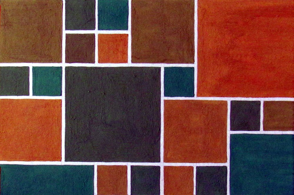 Blocs de couleurs géométriques - Claudio Boczon