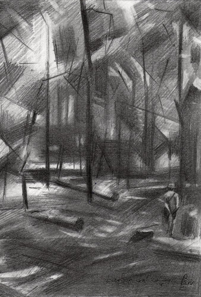 Promenade dans la forêt abstraite - Corné Akkers