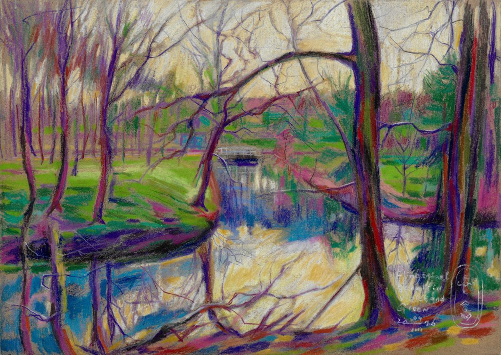 Reflet coloré de rivière - Corné Akkers
