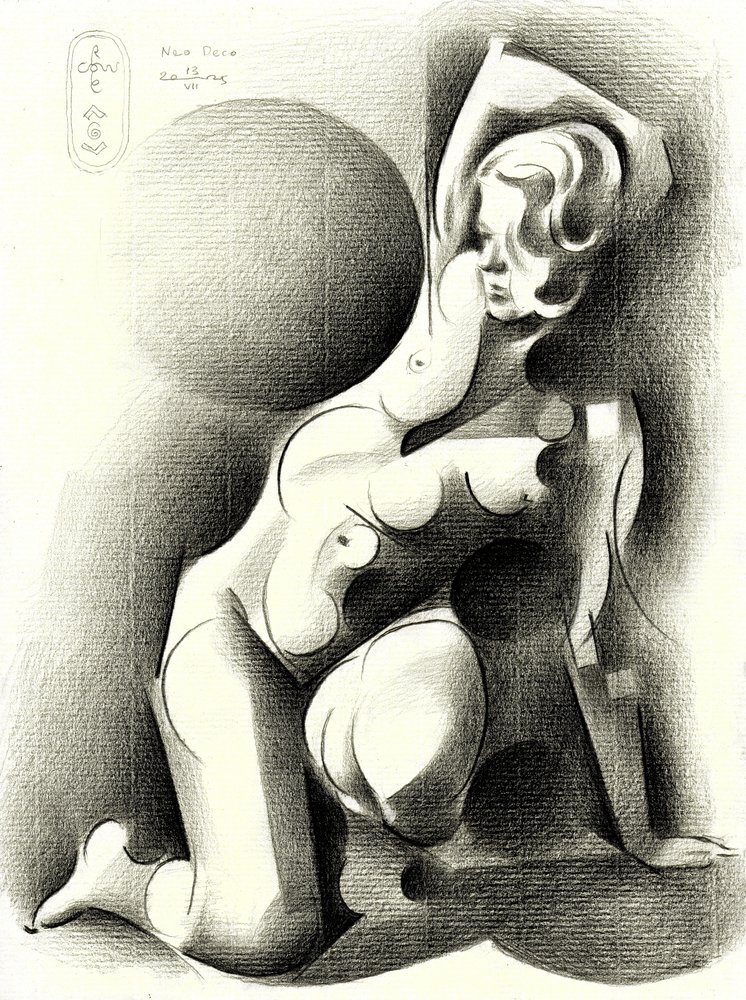Femme élégante et stylisée - Corné Akkers