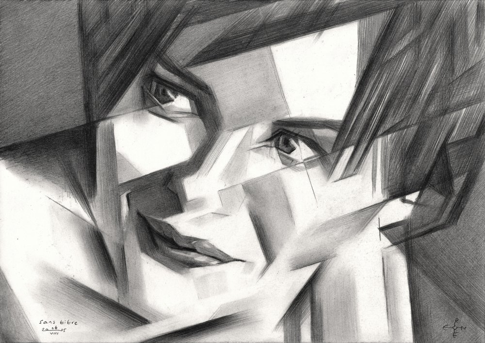 Portrait géométrique - Corné Akkers