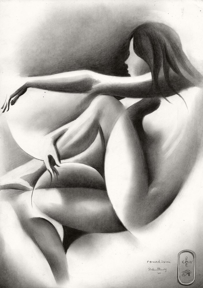 Femme sensuelle allongée - Corné Akkers