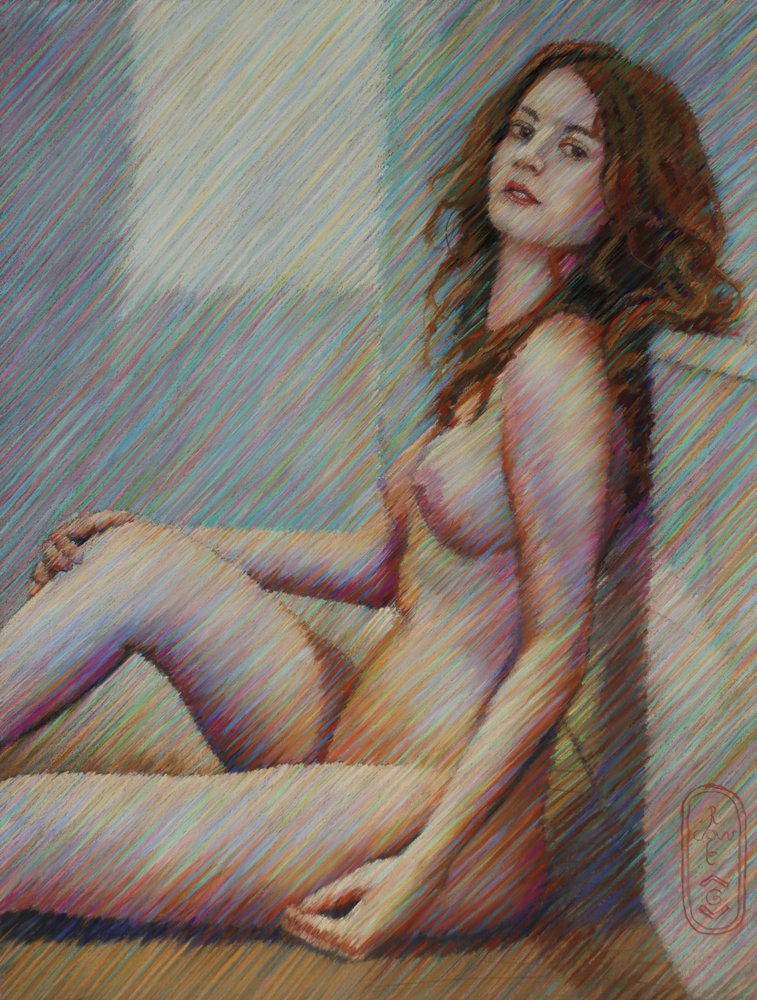 Femme nue sereine - Corné Akkers