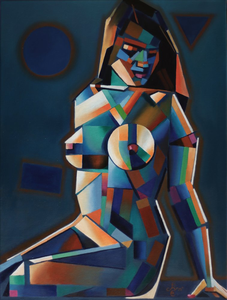 Une figure cubiste pleine de vie - Corné Akkers