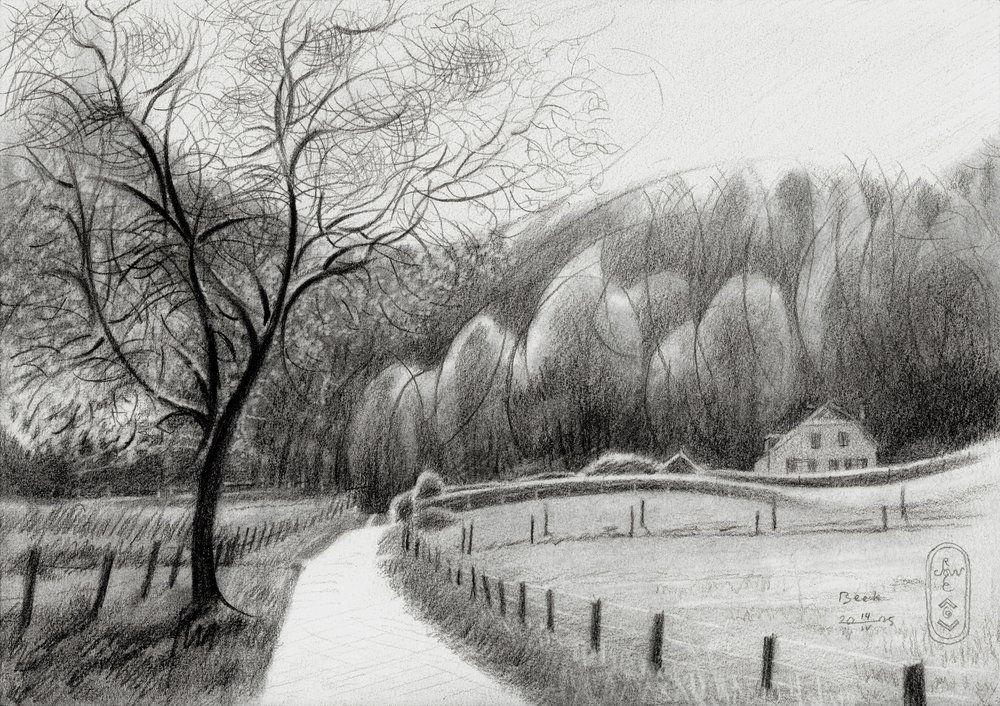 Chemin de campagne sinueux - Corné Akkers