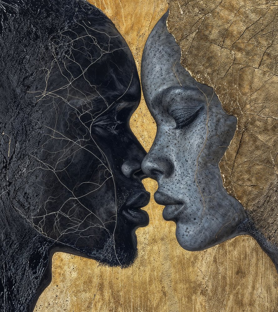 Black Gold Kiss - DDiArte