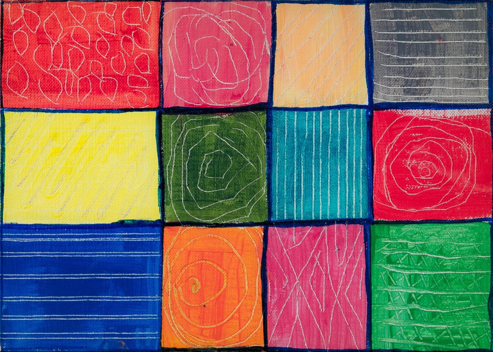 Grille de motifs colorés - Dale Hefer
