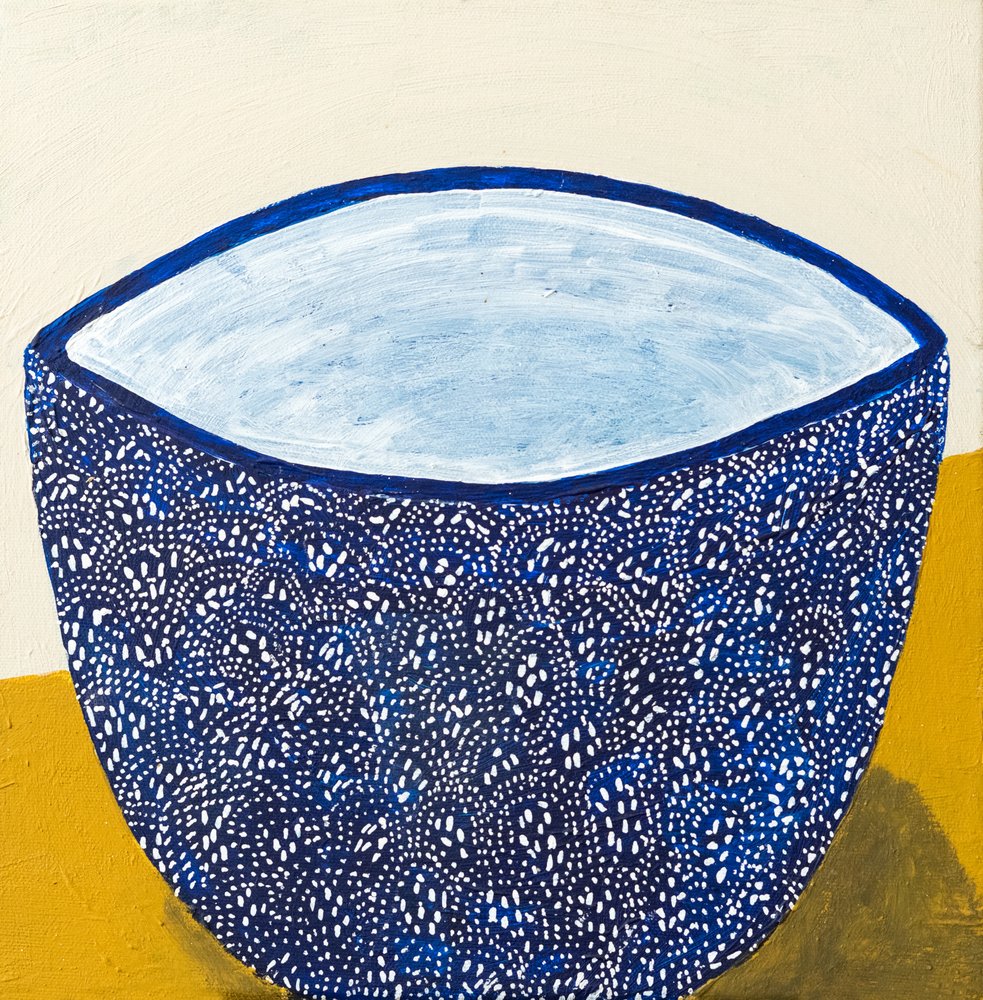Bol à motifs bleus - Dale Hefer & Family