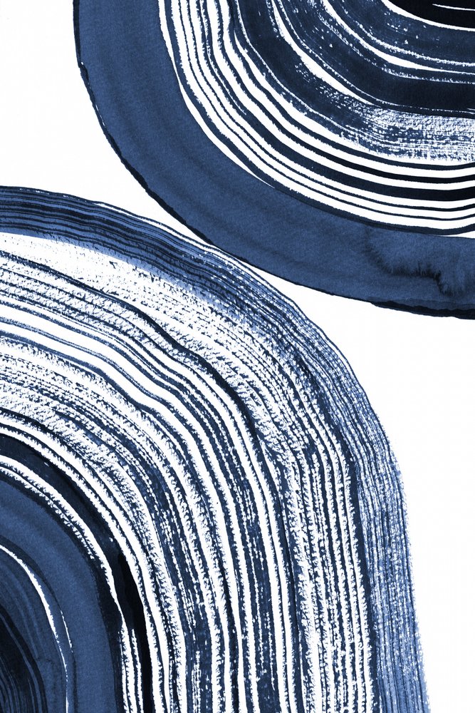 Vagues concentriques bleues - Danushka Abeygoda