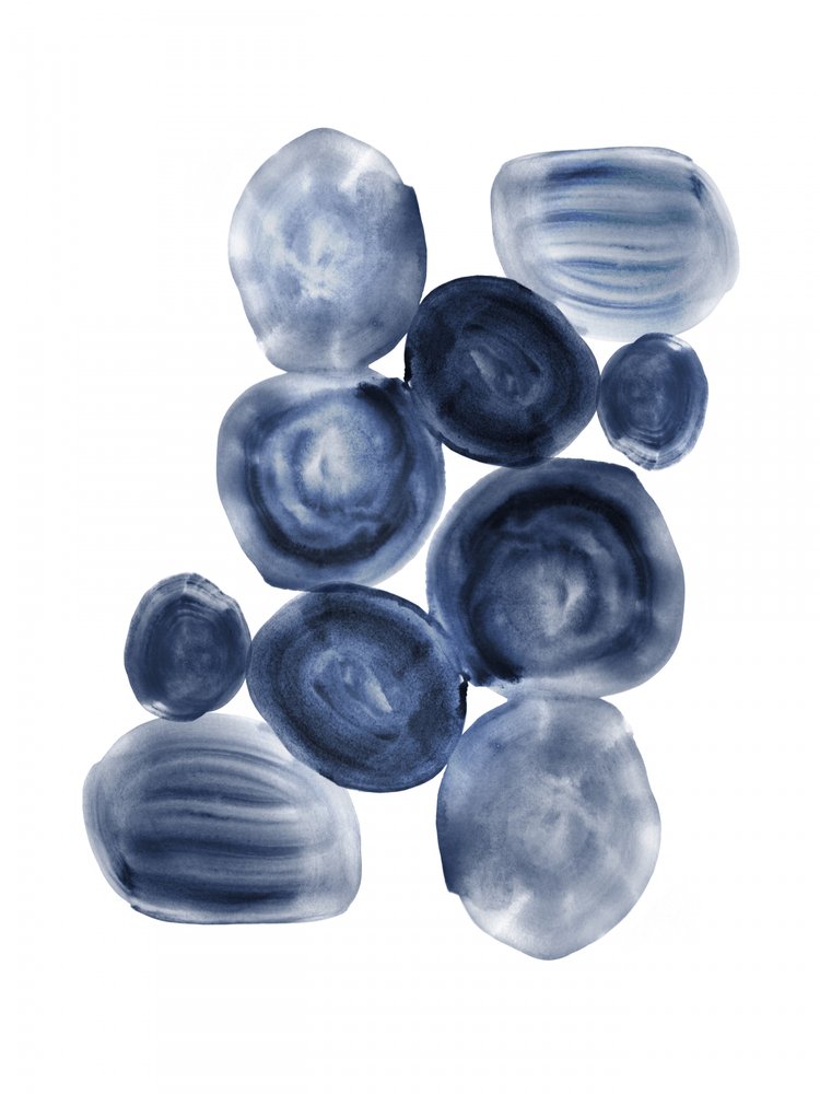 Formes bleues fluides - Danushka Abeygoda