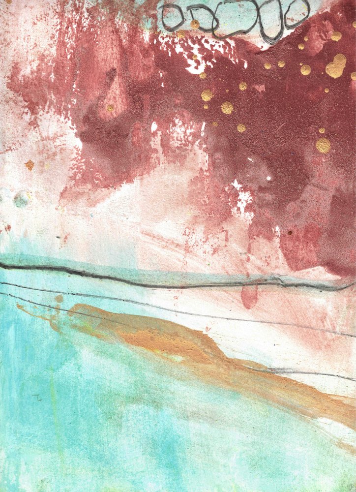 Résumé : « Serene Gold Flow » - Deb Chaney