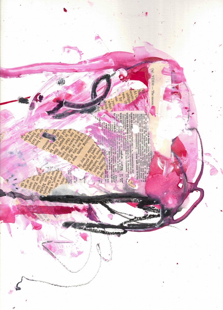 Abstrait rose dynamique - Deb Chaney