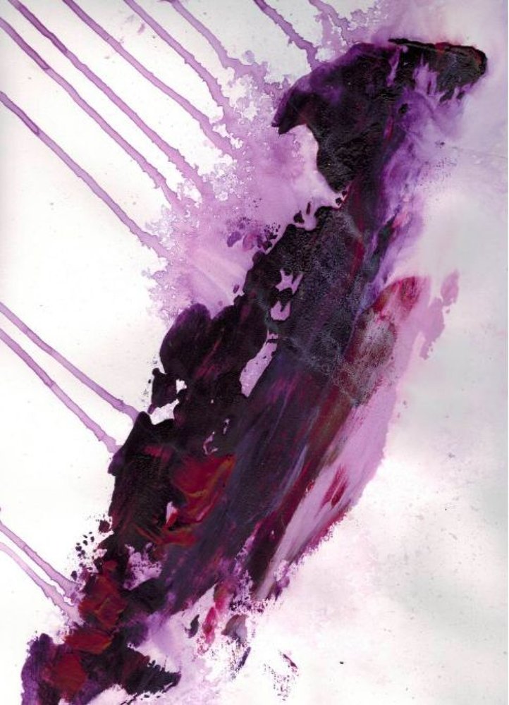 Abstrait « Fluid Purple » - Deb Chaney