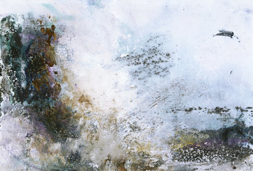 Flux abstrait organique aux tons discrets - Deb Chaney