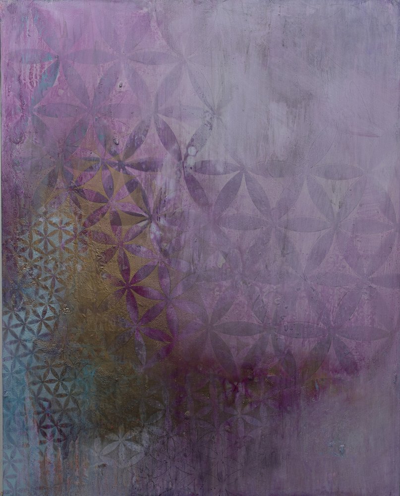 Vie florale : or et violet - Deb Chaney
