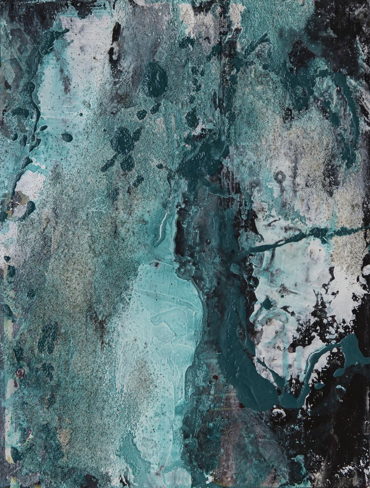 Texture grunge bleu sarcelle - Deb Chaney