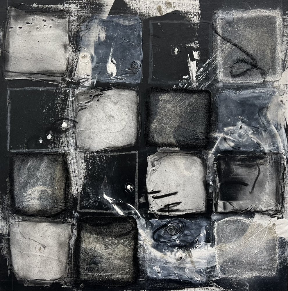 Grille monochrome texturée - Deb Chaney