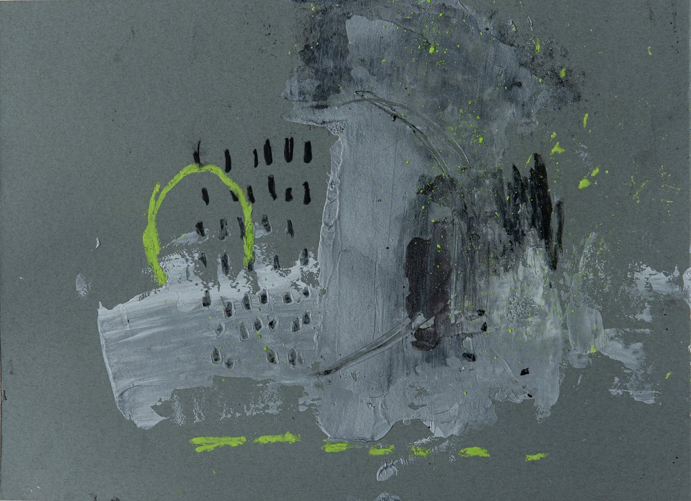 Abstrait « Urban Grey Neon » - Deb Chaney