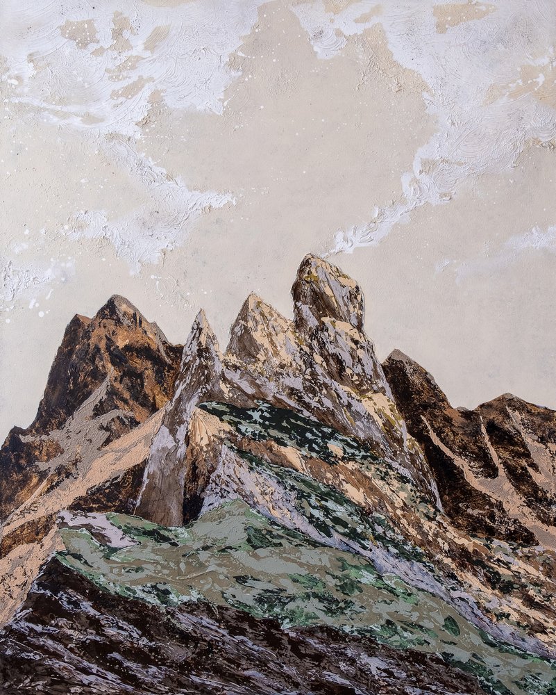 Montagnes aux textures terreuses - Denise Quah