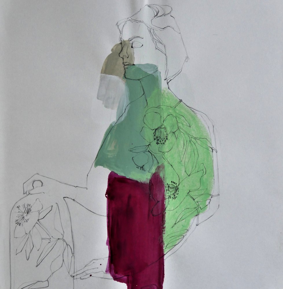 Figure florale abstraite - Doris Schmitz