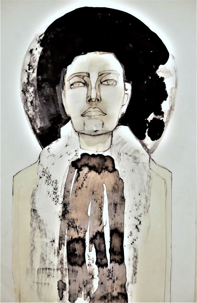 Portrait abstrait « Halo » - Doris Schmitz