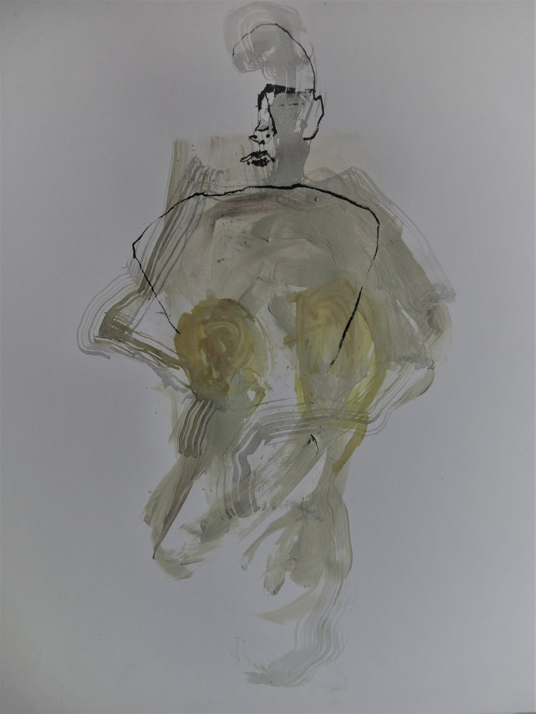 Figure nue abstraite - Doris Schmitz