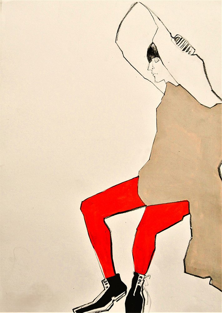Une pose audacieuse et tendance en rouge vif - Doris Schmitz