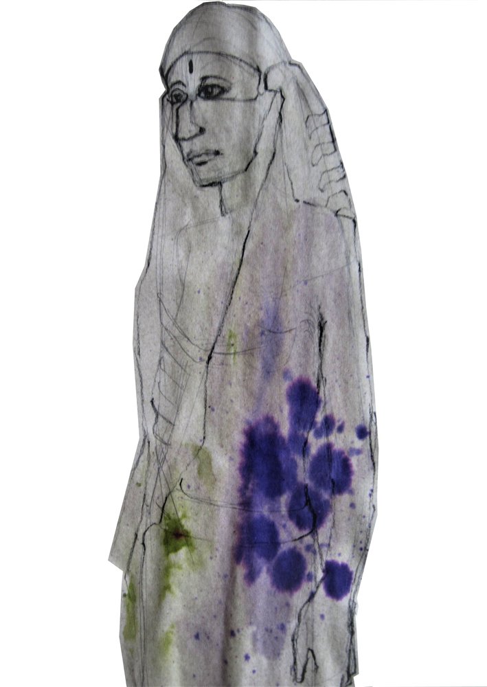 Portrait indien contemplatif - Doris Schmitz