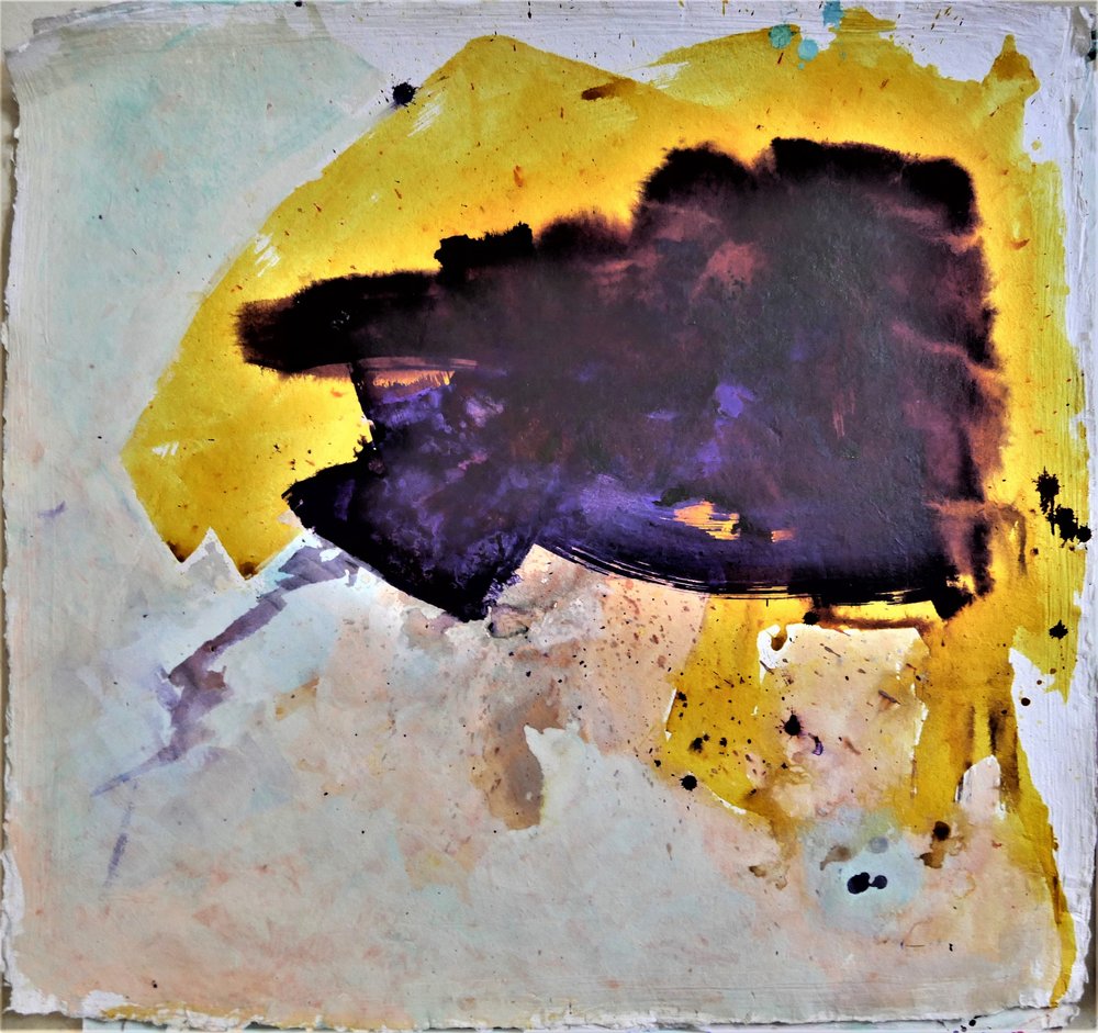 Burst dynamique or-violet - Doris Schmitz
