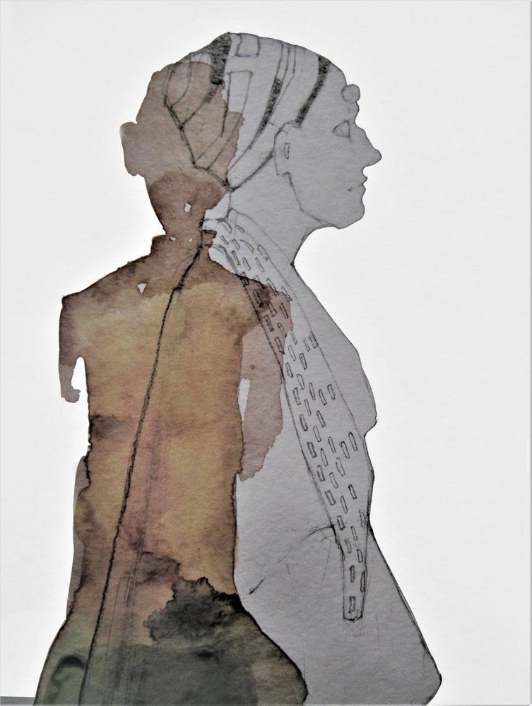 Femme abstraite aux accents naturels - Doris Schmitz