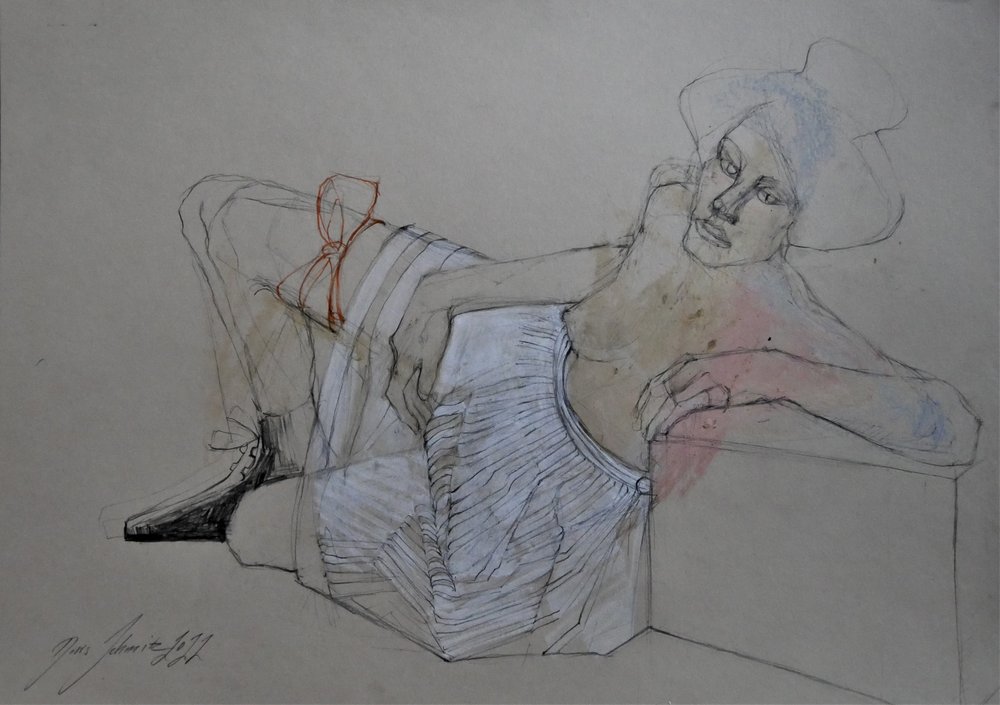 Élégante figure allongée - Doris Schmitz