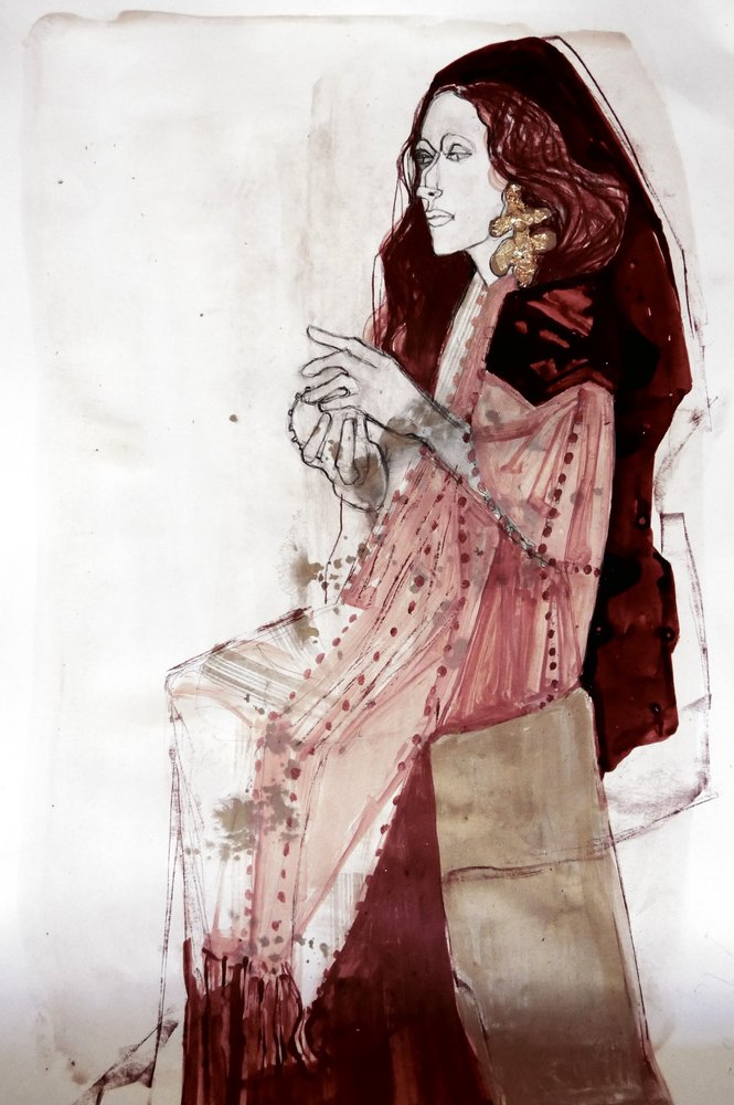 Femme élégante en pleine réflexion - Doris Schmitz