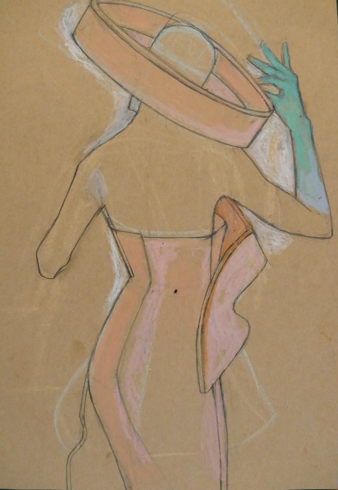 Une femme élégante avec un chapeau - Doris Schmitz