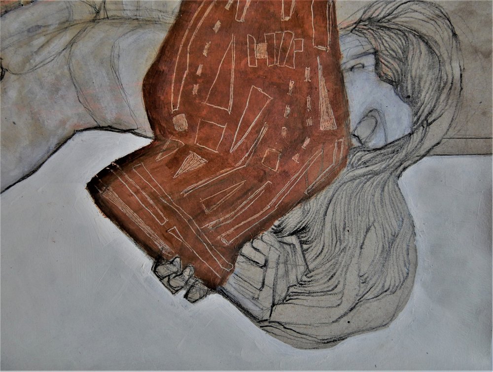 Tissu rouge « Expressive Woman » - Doris Schmitz