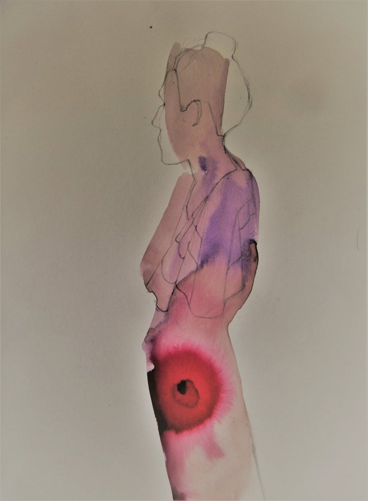 Forme féminine rouge - Doris Schmitz
